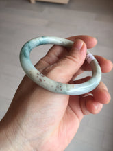 Load image into Gallery viewer, 56.8mm Certified Type A 100% Natural light green/yellow/red strawberry jelly Jadeite Jade bangle AA87-3950
