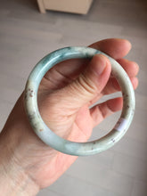 Load image into Gallery viewer, 56.8mm Certified Type A 100% Natural light green/yellow/red strawberry jelly Jadeite Jade bangle AA87-3950
