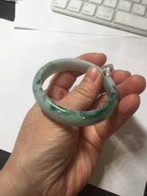 Load image into Gallery viewer, 52.5mm Certificated  Type A100% sunny green/dark green Jadeite Jade bangle F06-5007

