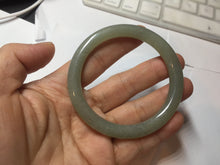 Load image into Gallery viewer, 53mm Certified 100% Natural light green/yellow/gray nephrite jade bangle HT125-3598

