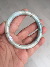 Load image into Gallery viewer, 56.8mm Certified Type A 100% Natural light green/yellow/red strawberry jelly Jadeite Jade bangle AA87-3950
