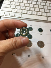 Load image into Gallery viewer, 12-18mm Type A 100% Natural blue light green dark green gray Guatemala Jadeite Jade Safety Guardian Button donuts Pendant group BS142

