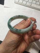 Load image into Gallery viewer, 52.5mm Certificated  Type A100% sunny green/dark green Jadeite Jade bangle F06-5007
