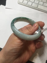 Load image into Gallery viewer, 52.5mm Certificated  Type A100% sunny green/dark green Jadeite Jade bangle F06-5007
