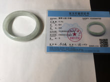 Load image into Gallery viewer, 51mm Certified Type A 100% Natural icy light green oval jadeite jade bangle BK94-7735
