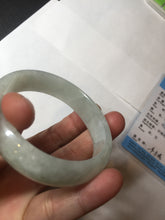 Load image into Gallery viewer, 51mm Certified Type A 100% Natural icy light green oval jadeite jade bangle BK94-7735
