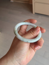 Load image into Gallery viewer, 53.8mm certified 100% natural Type A light green purple brown round cut jadeite jade bangle BS107-2542

