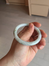 Load image into Gallery viewer, 53.8mm certified 100% natural Type A light green purple brown round cut jadeite jade bangle BS107-2542
