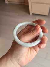 Load image into Gallery viewer, 53.8mm certified 100% natural Type A light green purple brown round cut jadeite jade bangle BS107-2542
