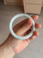 Load image into Gallery viewer, 53.8mm certified 100% natural Type A light green purple brown round cut jadeite jade bangle BS107-2542
