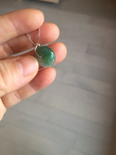 Load image into Gallery viewer, 11-13.7mm Type A 100% Natural dark green gray(油青) Abacus-Bead Peace and Safety Guardian Donuts Buckle jadeite Pendant group PA206(add on item)
