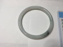 Load image into Gallery viewer, 56mm Certified Type A 100% Natural light green purple slim round cut Jadeite bangle PB175-9123
