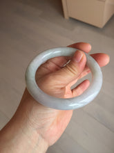 Load image into Gallery viewer, 58.4mm Certified Type A 100% Natural light green chubby round cut Jadeite Jade bangle BM36-0023
