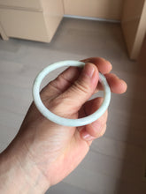 Load image into Gallery viewer, 54.5mm certified Type A 100% Natural light green red brown slim round cut Jadeite Jade bangle PH208-6181
