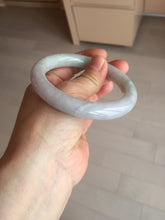 Load image into Gallery viewer, 58.4mm Certified Type A 100% Natural light green chubby round cut Jadeite Jade bangle BM36-0023
