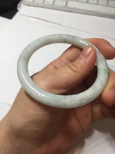 Load image into Gallery viewer, 53.8mm certified 100% natural Type A light green purple brown round cut jadeite jade bangle BS107-2542
