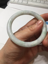 Load image into Gallery viewer, 53.8mm certified 100% natural Type A light green purple brown round cut jadeite jade bangle BS107-2542
