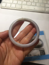 Load image into Gallery viewer, 57.7mm Certified Type A 100% Natural light purple white gray Jadeite bangle BH99-2161
