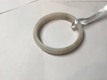 Load image into Gallery viewer, 46-48mm certified Type A 100% Natural light purple/brown/white/black kids oval Jadeite Jade bangle Group F98
