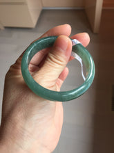 Load image into Gallery viewer, 51.3mm Certified Type A 100% Natural Light Green/Blue/Gray With Flying Snow Guatemala Jadeite Bangle PH264-1248

