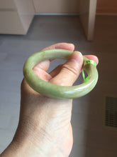 Load image into Gallery viewer, 55.4mm Certified type A 100% Natural green/yellow/gray oval shape jadeite jade bangle PC227-7408
