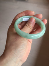 Load image into Gallery viewer, 50.5mm certified 100% natural Type A sunny green oval jadeite jade bangle PC21-0169
