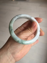 Load image into Gallery viewer, 57.9mm certified Type A 100% Natural dark green/white/black(WuJi) Jadeite Jade bangle D143-4015

