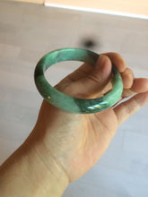 Load image into Gallery viewer, 55.5mm certified 100% natural Type A dark green/sunny green  jadeite jade bangle AX5-2839
