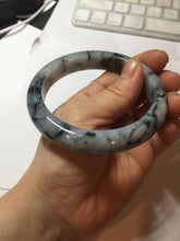 Load image into Gallery viewer, 60.2mm Certified Type A 100% Natural dark green/purple/gray Snowy Pine Mountain Jadeite Jade bangle PF29-1212
