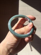 Load image into Gallery viewer, 57.5mm Certified Type A 100% Natural deep sea dark green/purple/blue/gray/black Guatemala Jadeite bangle PB114-6421
