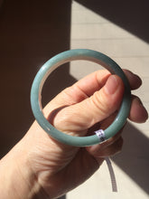 Load image into Gallery viewer, 57.5mm Certified Type A 100% Natural deep sea dark green/purple/blue/gray/black Guatemala Jadeite bangle PB114-6421

