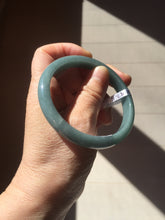 Load image into Gallery viewer, 57.5mm Certified Type A 100% Natural deep sea dark green/purple/blue/gray/black Guatemala Jadeite bangle PB114-6421
