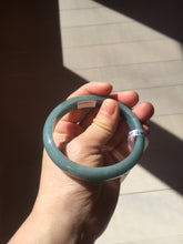 Load image into Gallery viewer, 61mm Certified Type A 100% Natural deep sea dark green/blue/gray/black Guatemala Jadeite bangle PB113-6424
