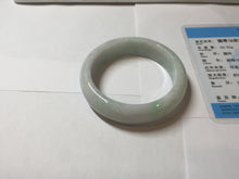 Load image into Gallery viewer, 51mm certified Type A 100% Natura light sunny green white purple Jadeite jade bangle PH160-4669
