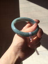 Load image into Gallery viewer, 61mm Certified Type A 100% Natural deep sea dark green/blue/gray/black Guatemala Jadeite bangle PB113-6424
