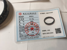 Load image into Gallery viewer, 58.5mm 100% Natural dark green/black meteorite Stellar Night sky nephrite bangle HN86-7597
