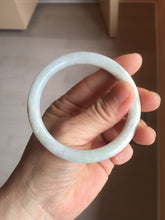 Load image into Gallery viewer, 55mm certified Type A 100% Natural light green red brown round cut Jadeite Jade bangle PH204-6199
