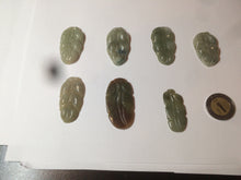 Load image into Gallery viewer, 100% natural type A yellow/purple jadeite jade leaf pendant necklace group AZ99
