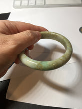 Load image into Gallery viewer, 56.5mm certified 100% natural Type A sunny green/brown jadeite jade bangle E41-2735
