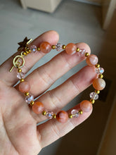 Load image into Gallery viewer, 100% Natural red agate + crystal bracelet SY19 add-on item.
