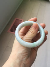 Load image into Gallery viewer, 51mm certified Type A 100% Natura light sunny green white purple Jadeite jade bangle PH160-4669
