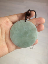 Load image into Gallery viewer, Type A 100% Natural light green/purpleJadeite Jade disc group (pendant, home decor, or worry stone) A124 add on item
