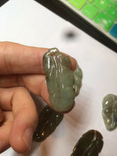 Load image into Gallery viewer, 100% natural type A yellow/purple jadeite jade leaf pendant necklace group AZ99
