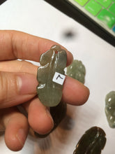 Load image into Gallery viewer, 100% natural type A yellow/purple jadeite jade leaf pendant necklace group AZ99
