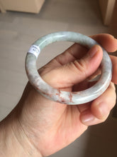 Load image into Gallery viewer, 53.3mm Certified 100% Natural Type A Light Green Purple Red Gray A Red Earth Plateau Round Cut Jadeite Jade Bangle PH203-6213
