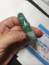 Load image into Gallery viewer, Shopify only. 56.5mm certified 100% natural type A dark green sunny green jadeite jade bangle BH82-8224
