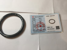 Load image into Gallery viewer, 61.5mm 100% Natural dark green/black round cut nephrite bangle HN88-0752
