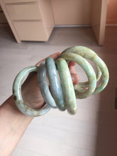 Load image into Gallery viewer, 54-58mm Certified type A 100% Natural yellow/brown/red Jadeite bangle group GL58
