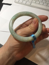 Load image into Gallery viewer, 54.6mm certified 100% natural Type A sunny green jadeite jade bangle E47-0222
