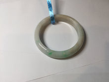 Load image into Gallery viewer, 56.8mm certificated Type A 100% Natural sunny green/white/brown Jadeite Jade bangle E48-3335
